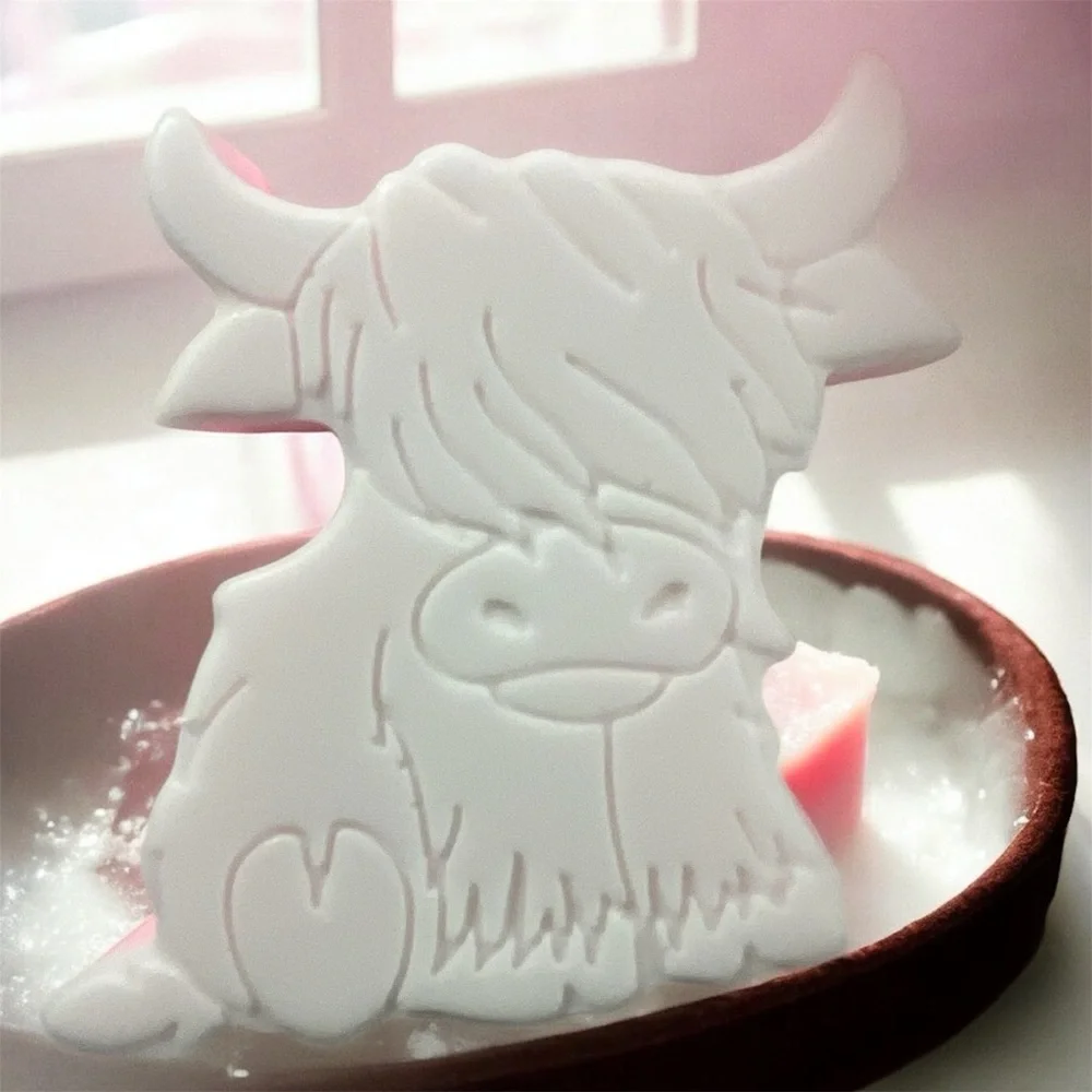 Cherry soap HANDMADE LARGE 4x3in 7oz cow shea butter, goat milk